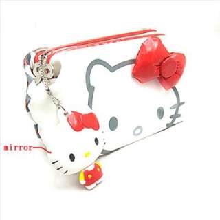Hellokitty Cosmetic Pouch Case Pursewith mirror us  