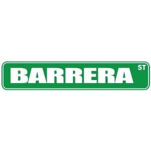   BARRERA ST  STREET SIGN