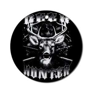  Ornament (Round) Deer Hunter Buck Rack and Rifles 