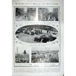    1917 SALONIKA FIRE REFUGEES QUEEN VICTORIA PLUNKETT