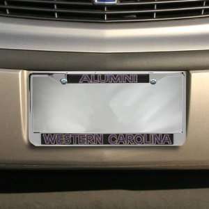  Western Carolina Catamounts Alumni Chrome License Plate 