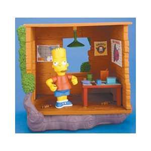   Simpsons Series 12 Playset Barts Treehouse with Military Bart Simpson