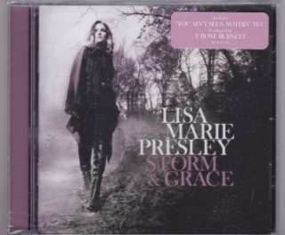 LISA MARIE PRESLEY AUTOGRAPH CD COVER STORM & GRACE CD + BONUS FREE 