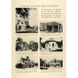  1927 Article Filling Gas Station Architecture Bartles 