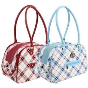   Red Plaid Pet Carrier For Dog or Cat New On Sale Patio, Lawn & Garden