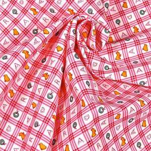 Marcus Brothers Cotton Fabric Aunt Grace Pink Plaid 1 Y  