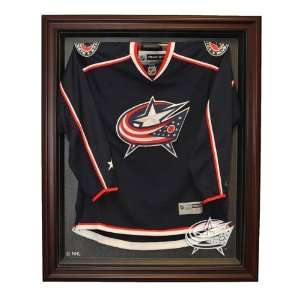 Columbus Blue Jackets Hockey Jersey Display Case, Cabinet Style 