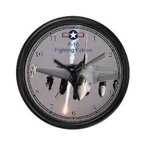   16 Fighting Falcon Military Wall Clock by  