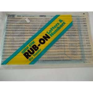  Quik Stik, 699, Rub On, Dry Transfer, Letters & Numbers, 3 