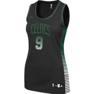  Boston Celtics Rajon Rondo #9 Womens Vibe Jersey (Black 