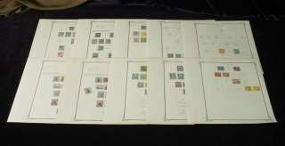 Overprint COSTA RICA Central America STAMPS 10 Pages Old Collection 