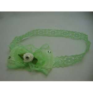  Mint Green Lace Baby Headband 