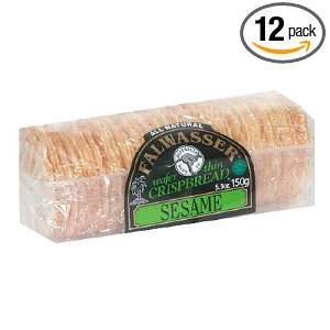 Falwasser Sesame Crispbread, 5.3 Ounce Packages (Pack of 12)  