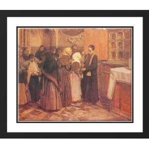 Sorolla y Bastida, Joaquin 23x20 Framed and Double Matted Kissing the 