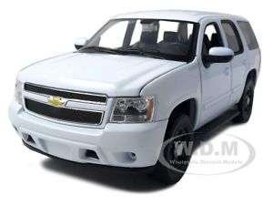 2008 CHEVROLET TAHOE UNMARKED POLICE CAR WHITE 1/24  
