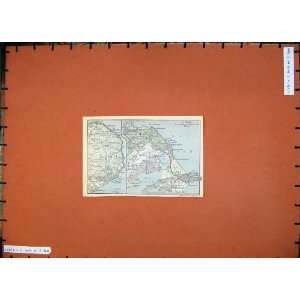  1913 Colour Map Germany Ranzow Binz Gohren Sassnitz