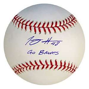 Tommy Hanson Go Braves Autographed / Signed Baseball