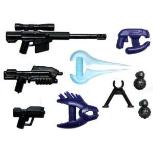   to 4 Inch Scale Figure Style HALO Style Weapon Pack V2 Toys & Games