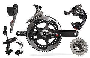 2012 SRAM RED FULL ROAD BICYCLE GROUP KIT 10 SPEED GRUPPO 170MM GXP 