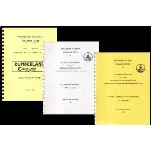  Maryland Division Roadway Maps (3 Volumes) Chessie System 