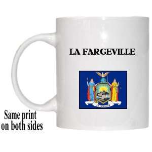  US State Flag   LA FARGEVILLE, New York (NY) Mug 