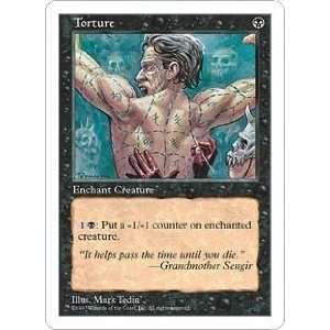  Torture Playset of 4 (Magic the Gathering  5th Edition 
