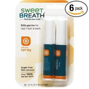 Sweet Breath Breath Spray, Citrus, 2 Count, 0.33 Ounce Sprays (Pack Of 