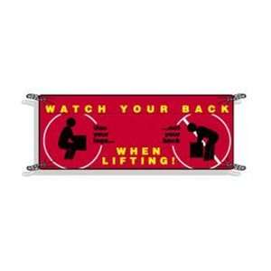  BRADY 50901 Banner,42X120,Watch Your Back, Use Your 