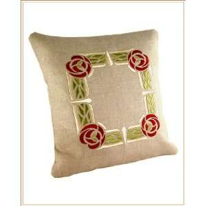  Burgundy Thorny Rose Pillow
