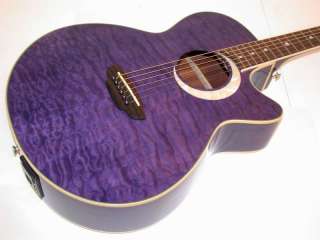   Eclipse Acoustic Electric Guitar,Tran Purple, FAU ECL TPP B  