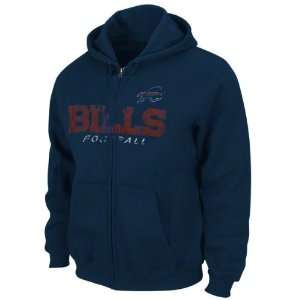  Buffalo Bills Blue Touchback IV Full Zip Fleece Hooded 
