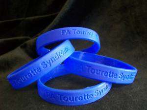 Tourette Syndrome TS Awareness   Rubber Bracelets  