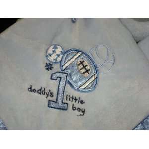  Carters Daddys #1 Little Boy Blue Bear Security Blanket 