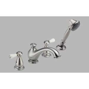 Delta T4778 SSLHP/H677SS Leland Roman Tub with Hand Shower Trim   With 
