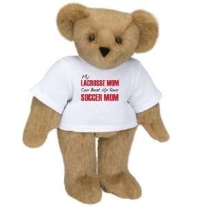  15 T Shirt Bear Lacrosse vs. Soccer Mom   Honey Fur Toys 