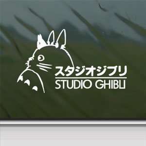  TOTORO White Sticker Ghibli Laputa Jdm Anime Laptop Vinyl 