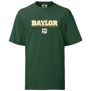  Nike Baylor Bears Green Football Practice T shirt Sports 