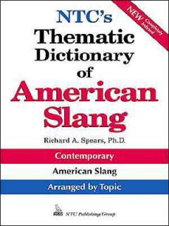  & NOBLE  NTCs Thematic Dictionary of American Slang by Richard 