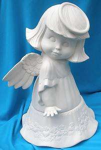 LARGE SWEET TOT ANGEL #2 CERAMIC BISQUE ANGELS  
