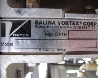 SALINA VORTEX KNIFE GATE VALVE MODEL B08 17847  