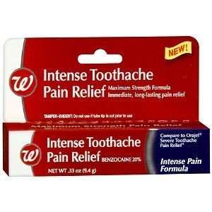   Intense Toothache Pain Relief, .33 oz Health 