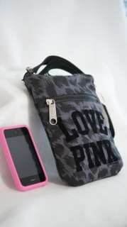 NWT Victorias Secret PINK Gray Cheetah Print Body Bag  
