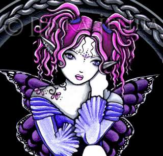 Pink Tattoo Butterfly Fairy Art Signed Print Katrina  