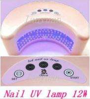 New Pink 12W TOP LED Nail Gel Polish Cure Lamp Harmony Shellac UV 