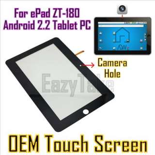 Touch Screen For 10.2 ePad ZT 180 Android 2.2 Tablet  