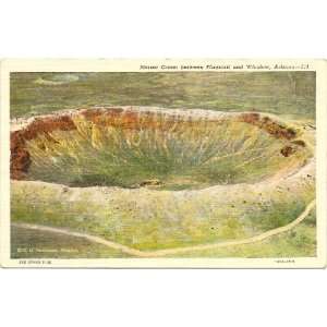  1930s Vintage Postcard Meteor Crater between Flagstaff and 