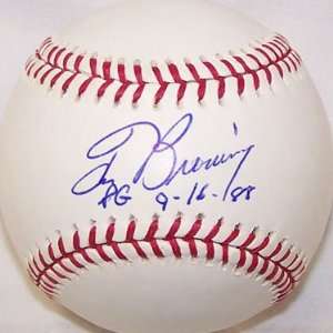Tom Browning PG 9 16 88 Autographed Baseball  Sports 