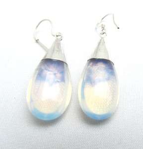 925 Sterling Silver Moonstone Bali earrings  
