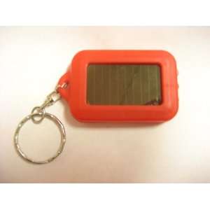  Solar Powered 3 led Flashlight Keychain (Red Color 