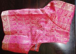 Sari Choli Bollywood INDIA DESIGNER Saree BLOUSE Skirt SHOCKING ROSE 